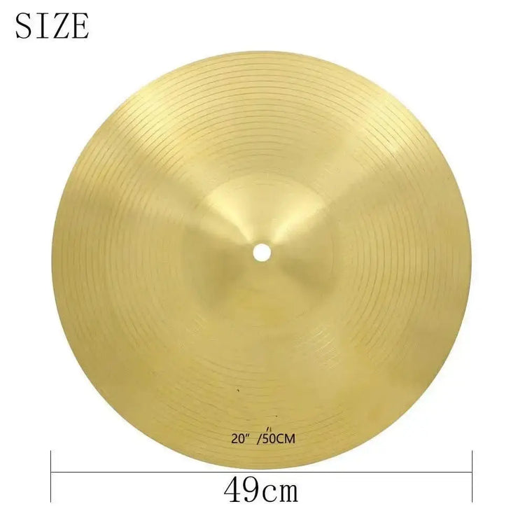 7-piece cymbal set from Drum Addict Apparel by Yggdrasils Wood, featuring various cymbals for drum kits.