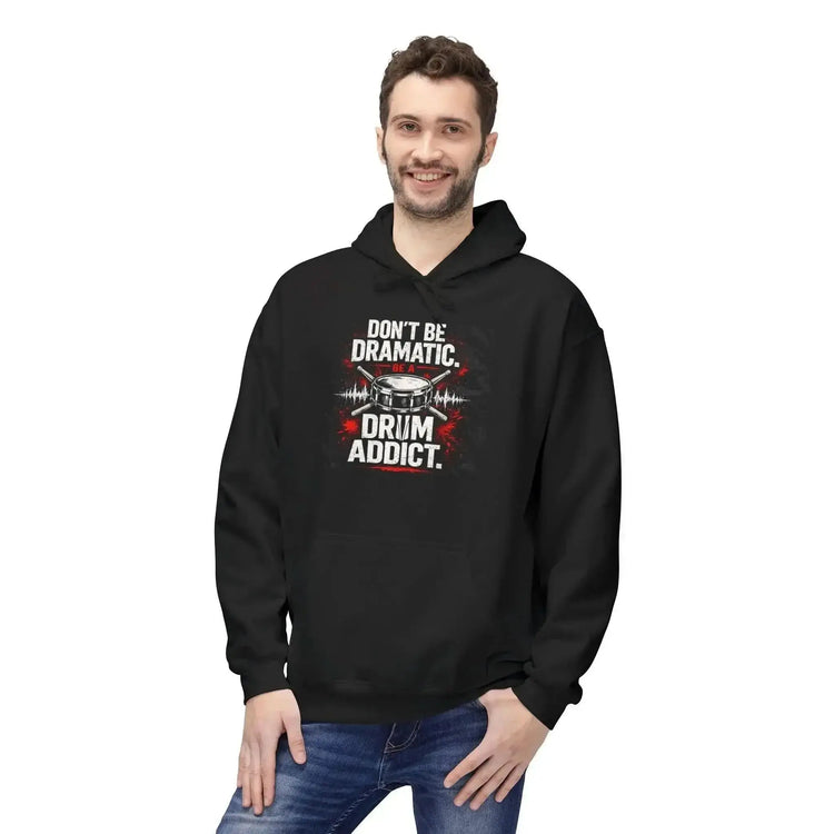 Charcoal hoodie from Drum Addict Apparel by Yggdrasils Wood featuring "Don&