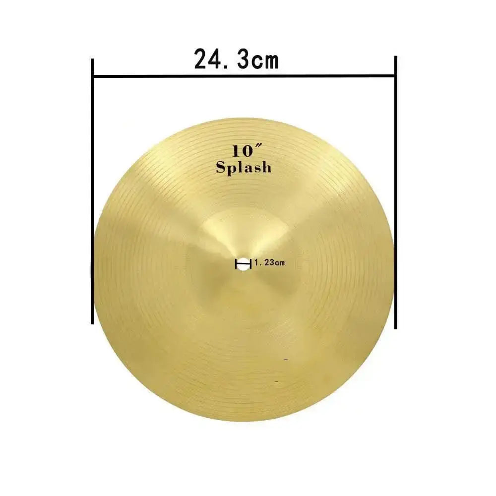 7-piece cymbal set from Drum Addict Apparel by Yggdrasils Wood, featuring various sizes for drumming enthusiasts.