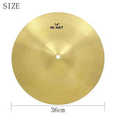 7-piece cymbal set by Drum Addict Apparel Yggdrasils Wood, showing various cymbals including ride, crash, and hi-hat in a natural setup.