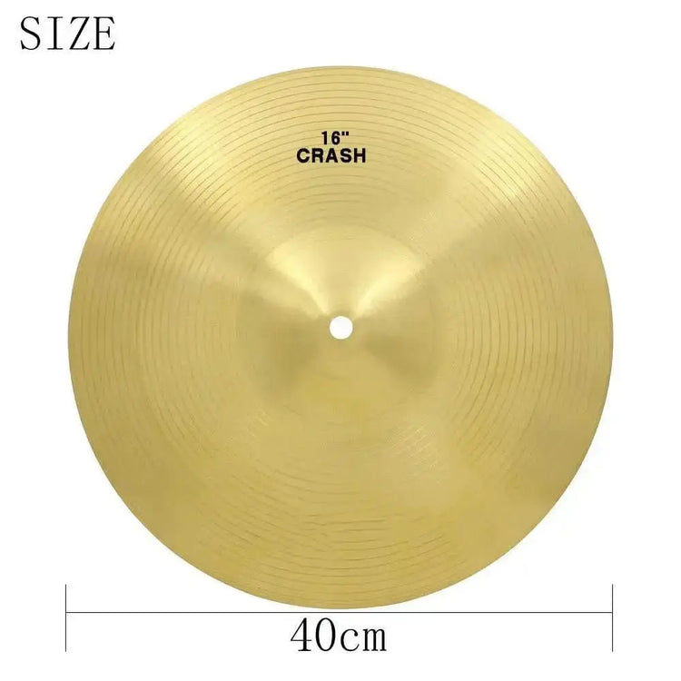 7-piece cymbal set from Drum Addict Apparel by Yggdrasils Wood, featuring various sizes for a complete drum cymbal collection.