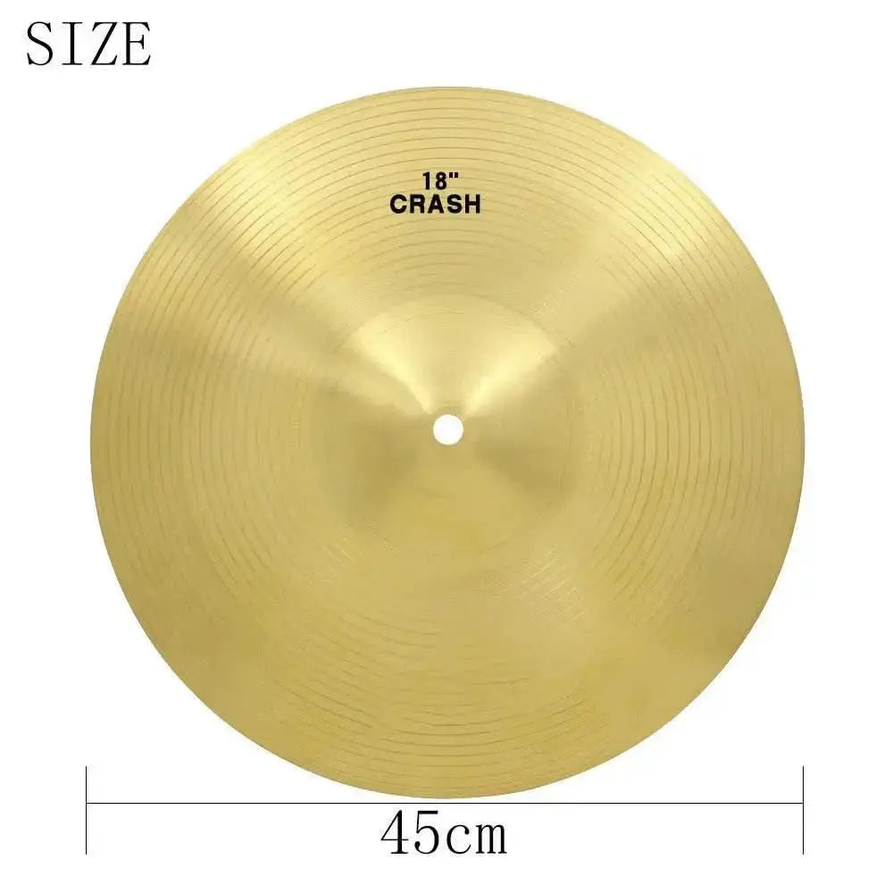 7-piece cymbal set by Drum Addict Apparel Yggdrasils Wood, featuring various sizes for drumming and percussion.