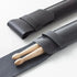 Black Drum Addict Apparel drum stick holster by Yggdrasils Wood, 44x6cm, designed for secure drum stick storage.