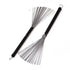 Drum Addict Apparel drum kit wire brushes with metal handles and bristles, designed for cleaning and maintaining drum kit hardware.