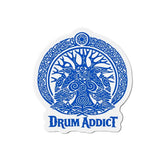 Yggdrasil Pagan Emblems Magnets by Drum Addict Apparel, featuring intricate Yggdrasil designs on 2x2 inch magnets.