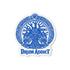 Yggdrasil Pagan Emblems Magnets by Drum Addict Apparel, featuring intricate Yggdrasil designs on 2x2 inch magnets.
