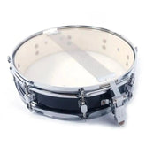 13x3.5 inch professional snare drum by Drum Addict Apparel, featuring a sleek wooden finish and sturdy metal hardware.