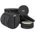 Black VEVOR 5-piece drum bag set by Drum Addict Apparel, designed for protecting and carrying drums.