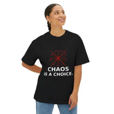Black Anarchy Symbol Graphic T-Shirt by Drum Addict Apparel from Yggdrasils Wood, featuring bold anarchist design on front.