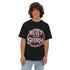 Black Built in the Storm T-shirt by Drum Addict Apparel featuring an inspirational graphic design.