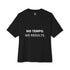 Black No Tempo No Results T-Shirt by Drum Addict Apparel, featuring bold printed design, in XS size with comfortable cotton fabric.