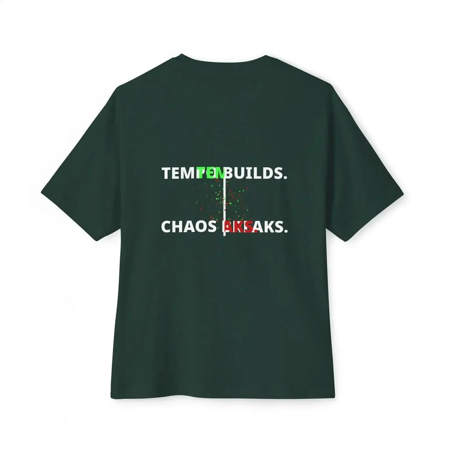 Black Tempo Defines Chaos Breaks T-Shirt by Drum Addict Apparel featuring bold graphic design and comfortable fit.
