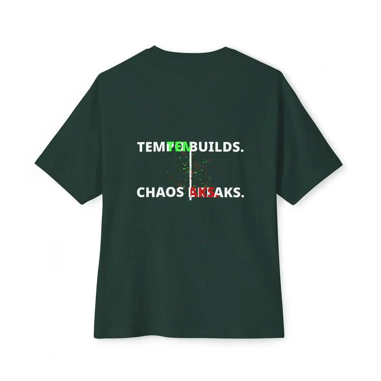 Black Tempo Defines Chaos Breaks T-Shirt by Drum Addict Apparel featuring bold graphic design and comfortable fit.