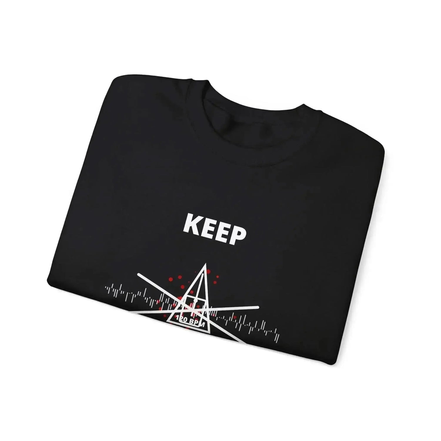 Dark heather gray Chaos is a Choice Crewneck Sweatshirt by Drum Addict Apparel featuring bold printed design.