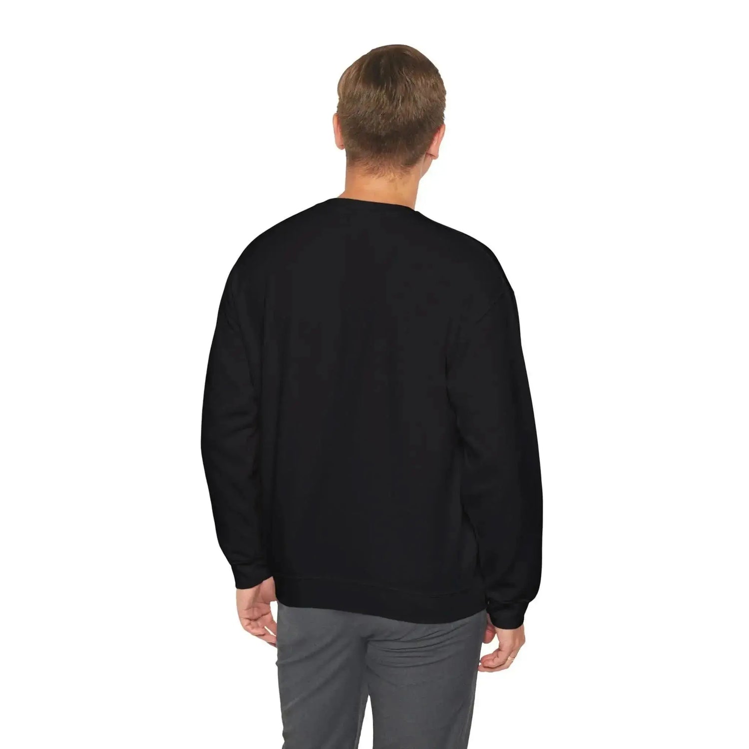 Dark heather sweatshirt by Drum Addict Apparel featuring the "Don&