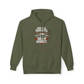 Charcoal hoodie from Drum Addict Apparel by Yggdrasils Wood featuring "Don&