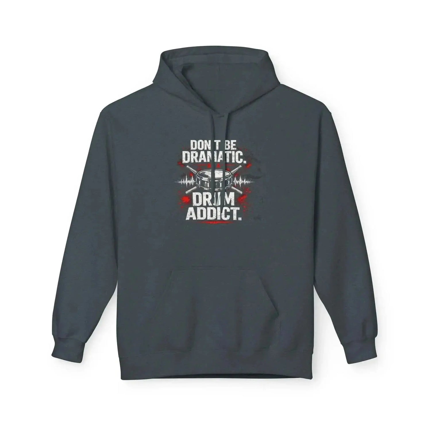 Charcoal hoodie from Drum Addict Apparel by Yggdrasils Wood featuring "Don&