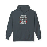 Charcoal hoodie from Drum Addict Apparel by Yggdrasils Wood featuring "Don&