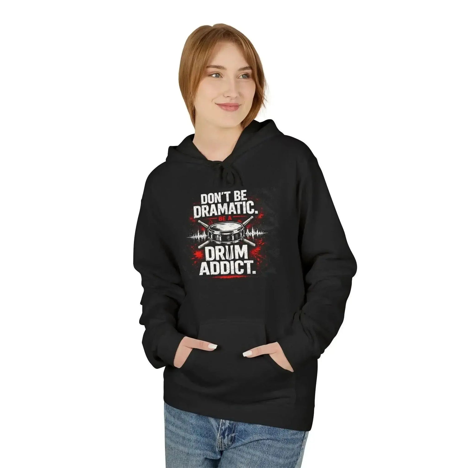 Charcoal hoodie from Drum Addict Apparel by Yggdrasils Wood featuring "Don&