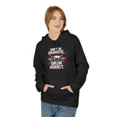 Charcoal hoodie from Drum Addict Apparel by Yggdrasils Wood featuring "Don&