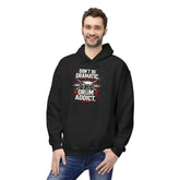 Charcoal hoodie from Drum Addict Apparel by Yggdrasils Wood featuring "Don&