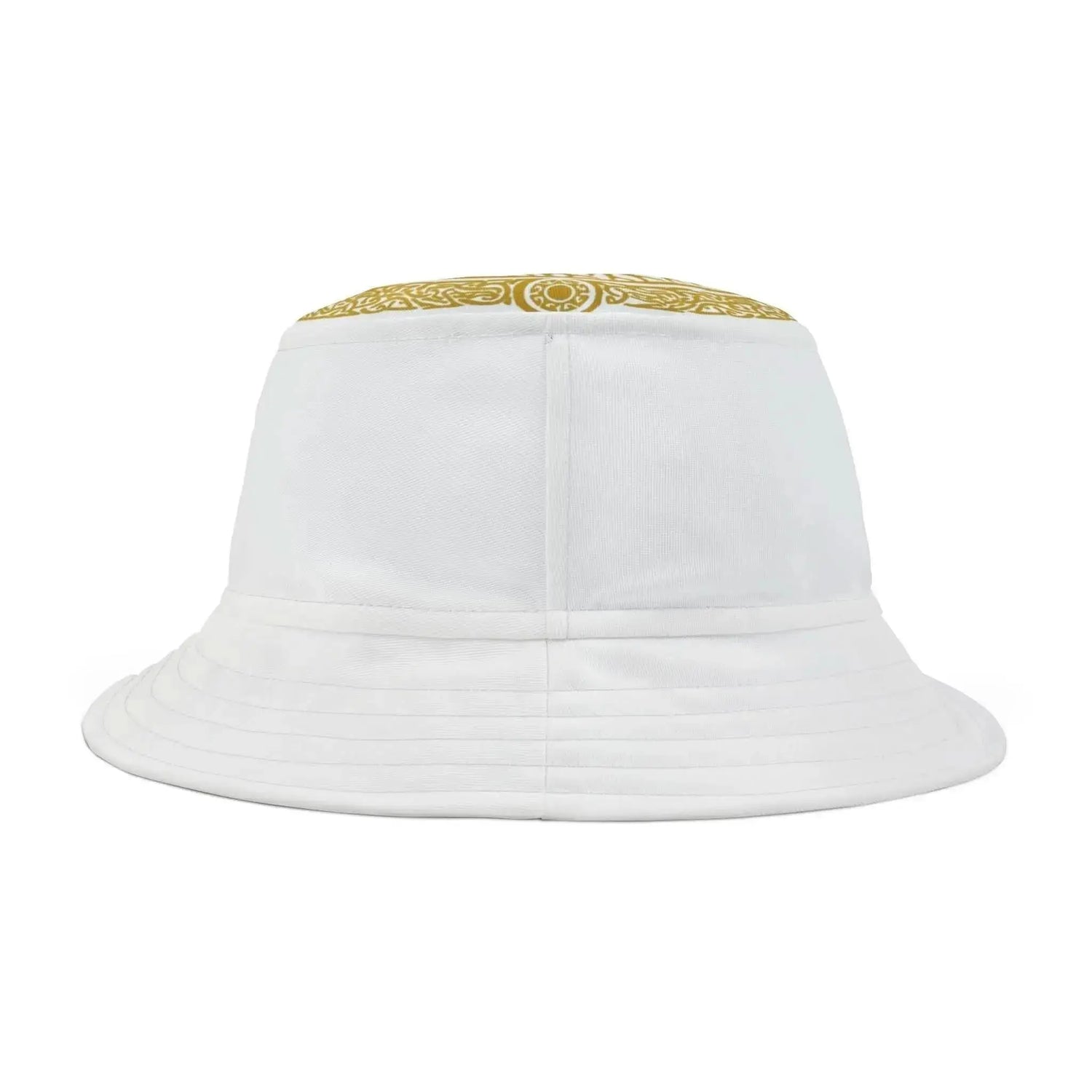 Black Drum Addict Logo Bucket Hat by Yggdrasils Wood with subtle stitching and bold logo design.
