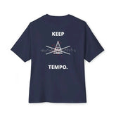 Black Keep Tempo Tee T-shirt by Drum Addict Apparel, featuring a sleek design, from Yggdrasils Wood.