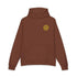 Athletic heather Drum Addict Logo Hoodie by Drum Addict Apparel, featuring a bold drum logo on the front.