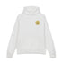 Light gray Dum Addict logo relaxed hoodie by Printify featuring a comfortable fit and casual athletic style.