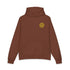 Light gray Dum Addict Logo relaxed hoodie by Printify, featuring a comfortable fit and printed Dum Addict logo on the front.
