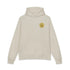 Light gray Dum Addict Logo Relaxed Hoodie by Printify, featuring a comfortable fit and printed logo on the front.