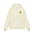 Light gray Dum Addict Logo relaxed hoodie by Printify, showing the front view with a casual fit and printed logo design.