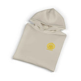 Light gray Dum Addict logo relaxed hoodie by Printify, featuring a comfortable fit and casual style.