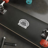White die-cut sticker featuring the Drum Addict Celtic Tree of Life Drummers design on paper, 2x2 inches.