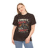 Charcoal unisex T-shirt from Printify featuring the "Embrace The Suck" slogan in bold black lettering.