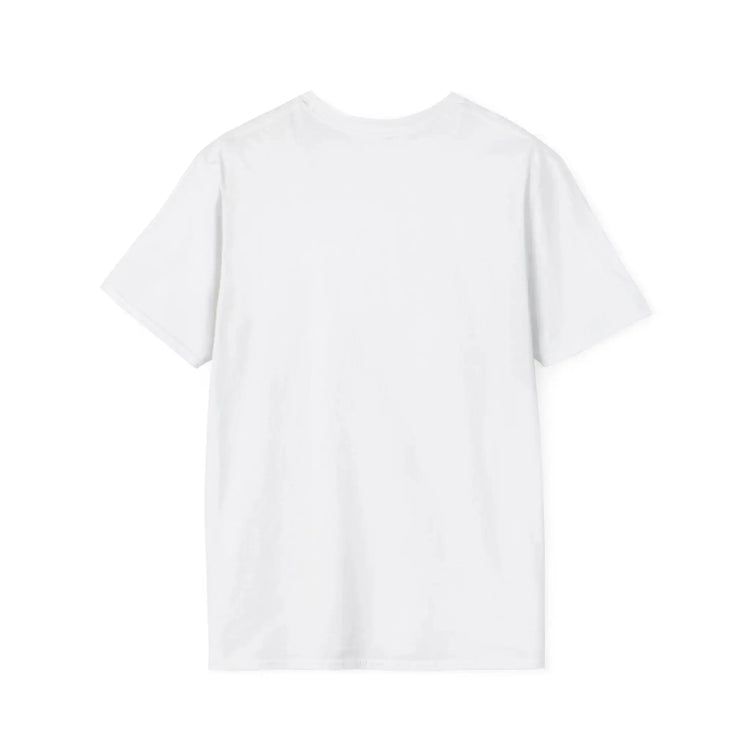Red Embrace the Suck unisex softstyle T-shirt by Printify, featuring a casual fit and bold graphic design.