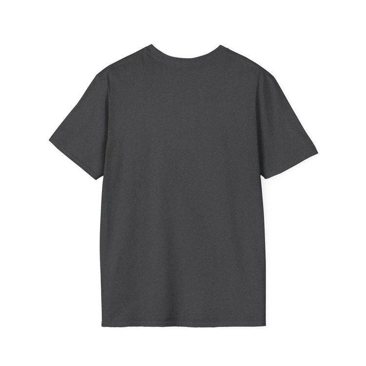 Red unisex softstyle T-shirt by Printify with "Embrace the Suck" slogan, featuring a comfortable fit and casual style.