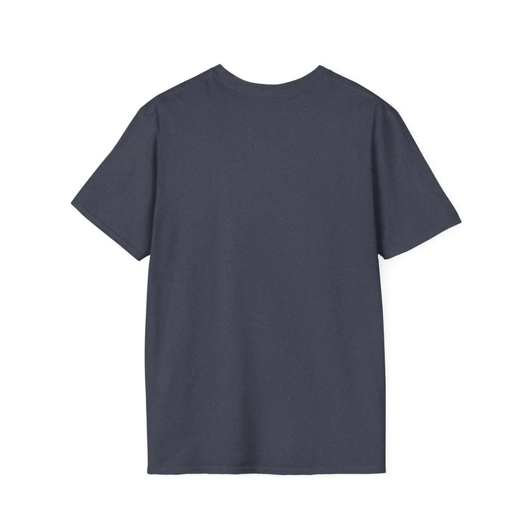 Red unisex softstyle T-shirt by Printify featuring the "Embrace the Suck" design, casual fit and comfortable fabric.